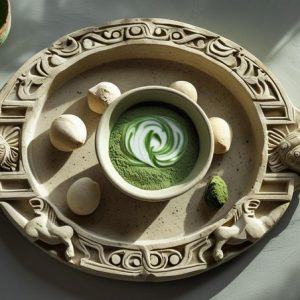 ماچالته با شیر نارگیل