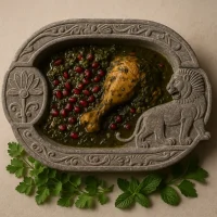 سبزی خشک مرغ ترش