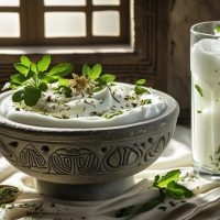 سبزی خشک دوغ و ماست