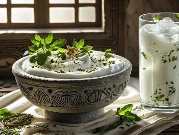 سبزی خشک دوغ و ماست