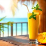 آموزش اسموتی نارگیل و انبه با فلور بانو