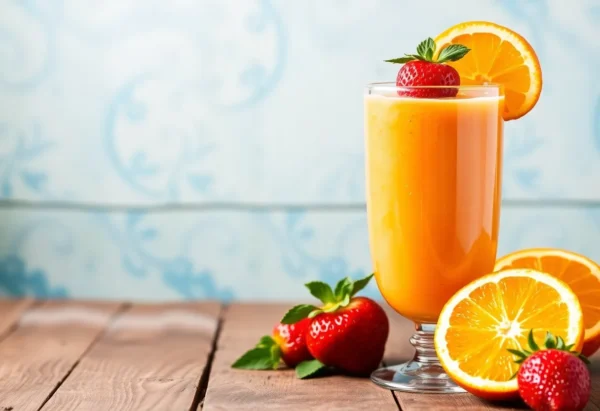 آموزش اسموتی پرتقال توت‌فرنگی | پودر میوه فلور بانو