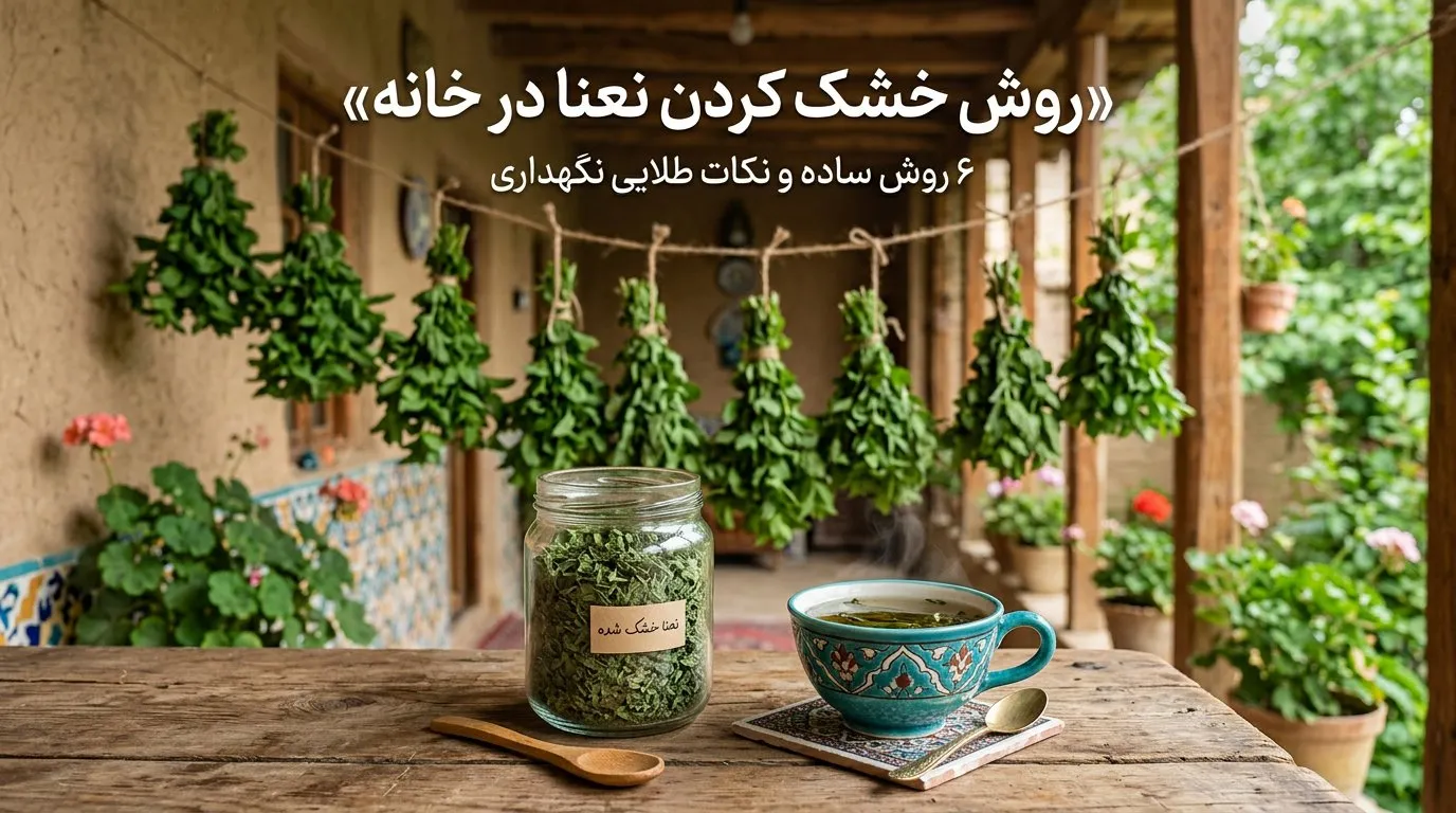 روش خشک کردن نعنا در خانه