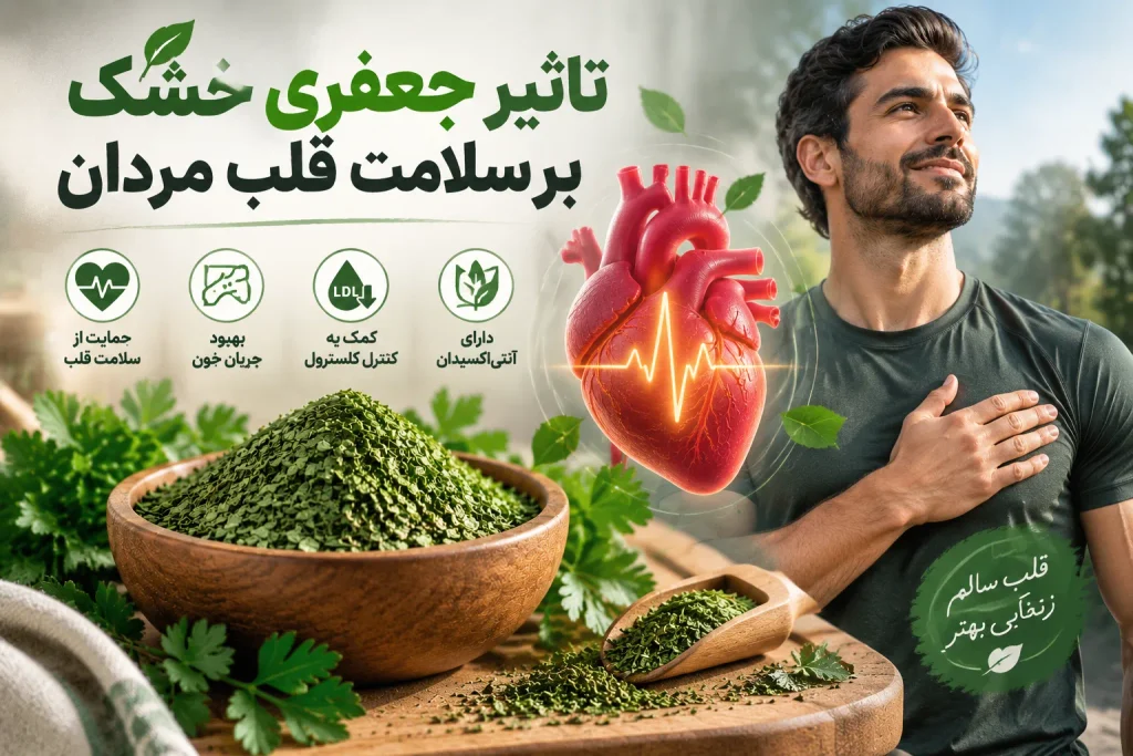 تاثیر جعفری خشک بر سلامت قلب مردان