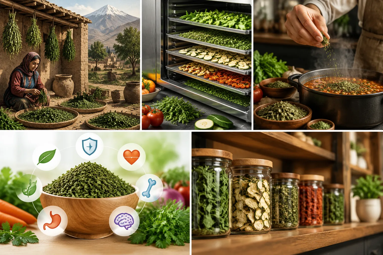 خرید سبزیجات خشک طبیعی